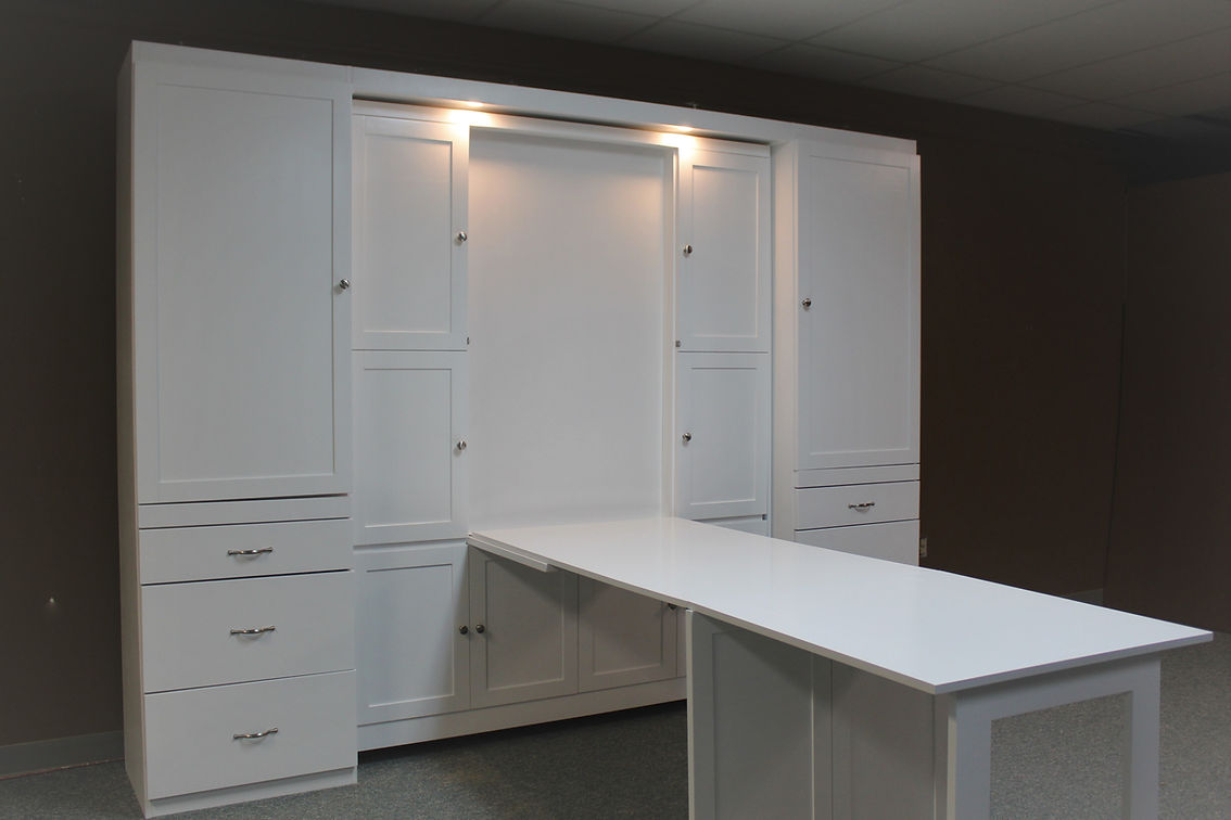 Double Fold Murphy Bed Desk Style #138-1018