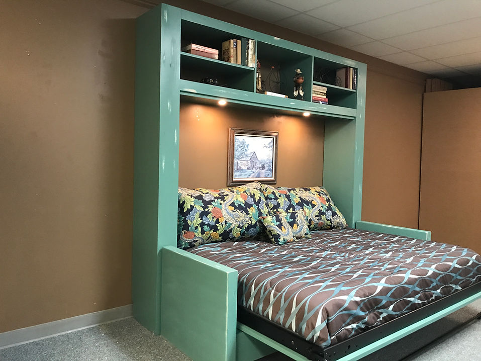 Sofa Barn door Murphy Bed Style #1519-0917 Configuration 4