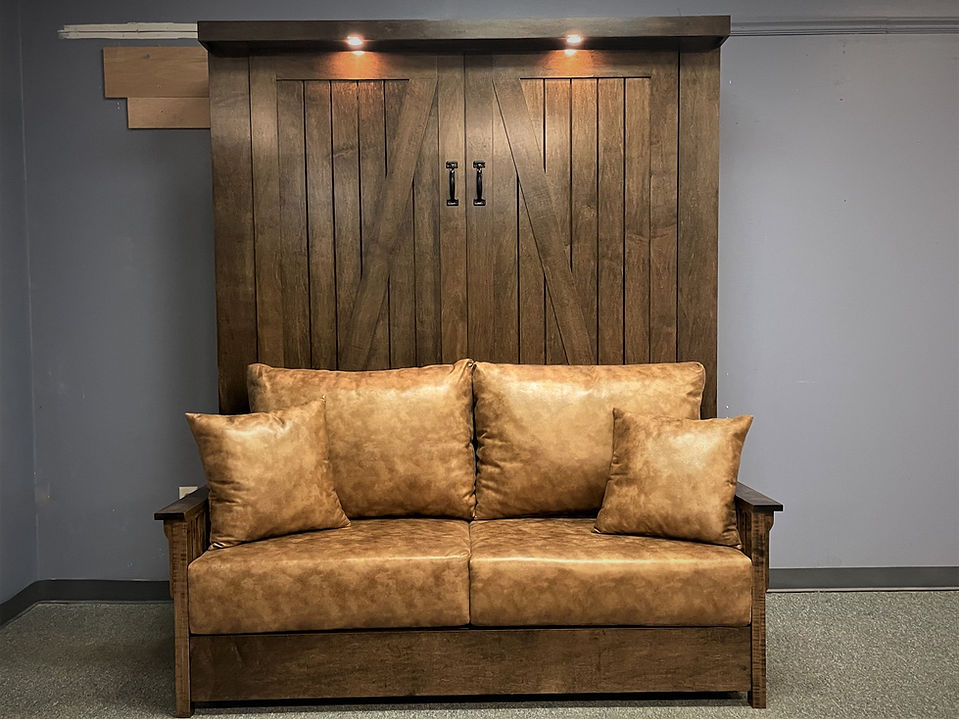 Sofa Barn door Murphy Bed Style #1519-0723