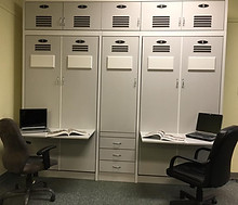 Locker with Folding Desk