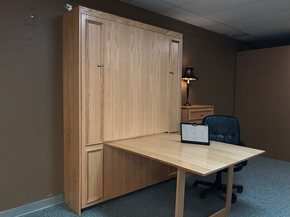 Hudson Bay Bar Height Desk Murphy Bed Style #1411-1117