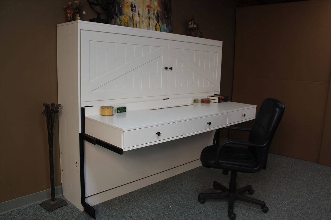 Vanity Barn Door Murphy Bed Style #1619-0318