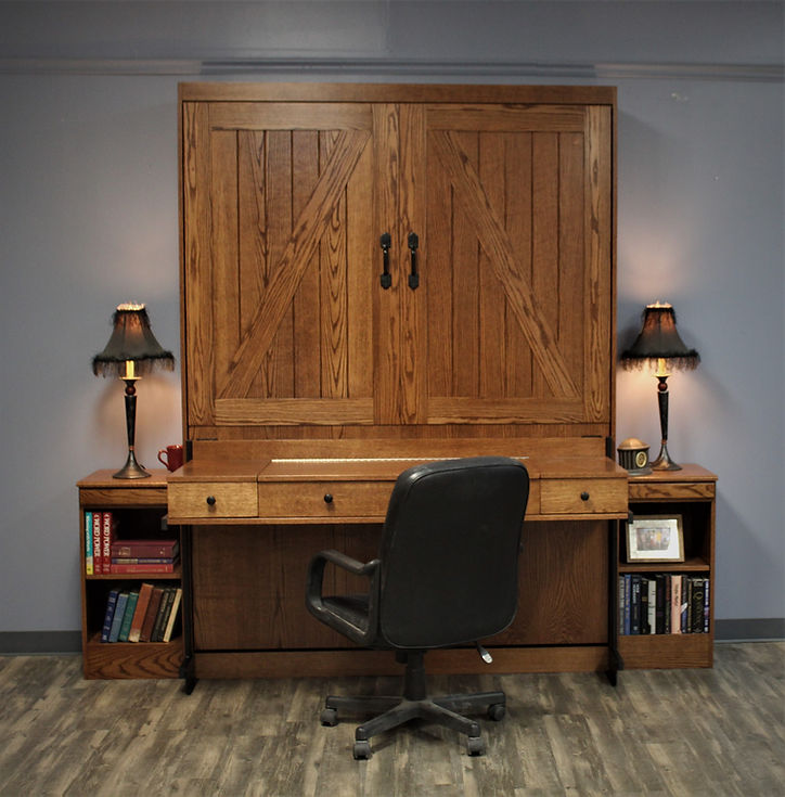 Vanity Barn Door Murphy Bed Style #1219-0120