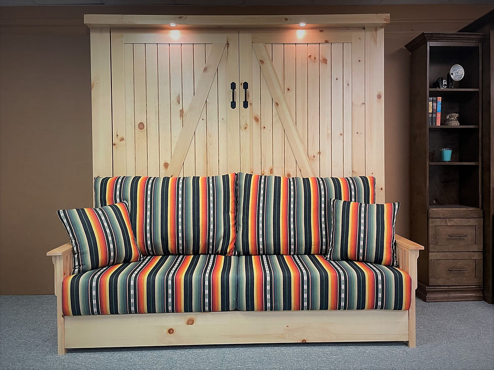 Sofa Barn door Murphy Bed Style #1519-0723b