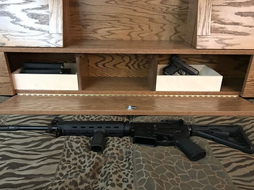 Covert Sliding Bookcase Headboard