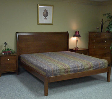 Sleigh Platform Bed