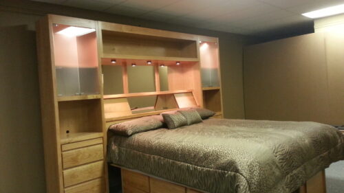 Cherry Wall Unit with a Secret