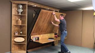 King Murphy Bed with “Stay-Level” Desk