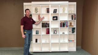 Pivoting Bookcase Murphy Bed